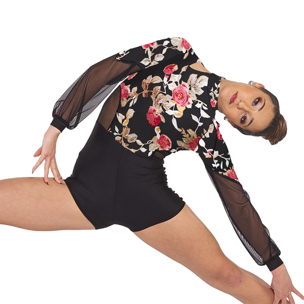Bronzed Printed Backless Dance Dress - Image 5